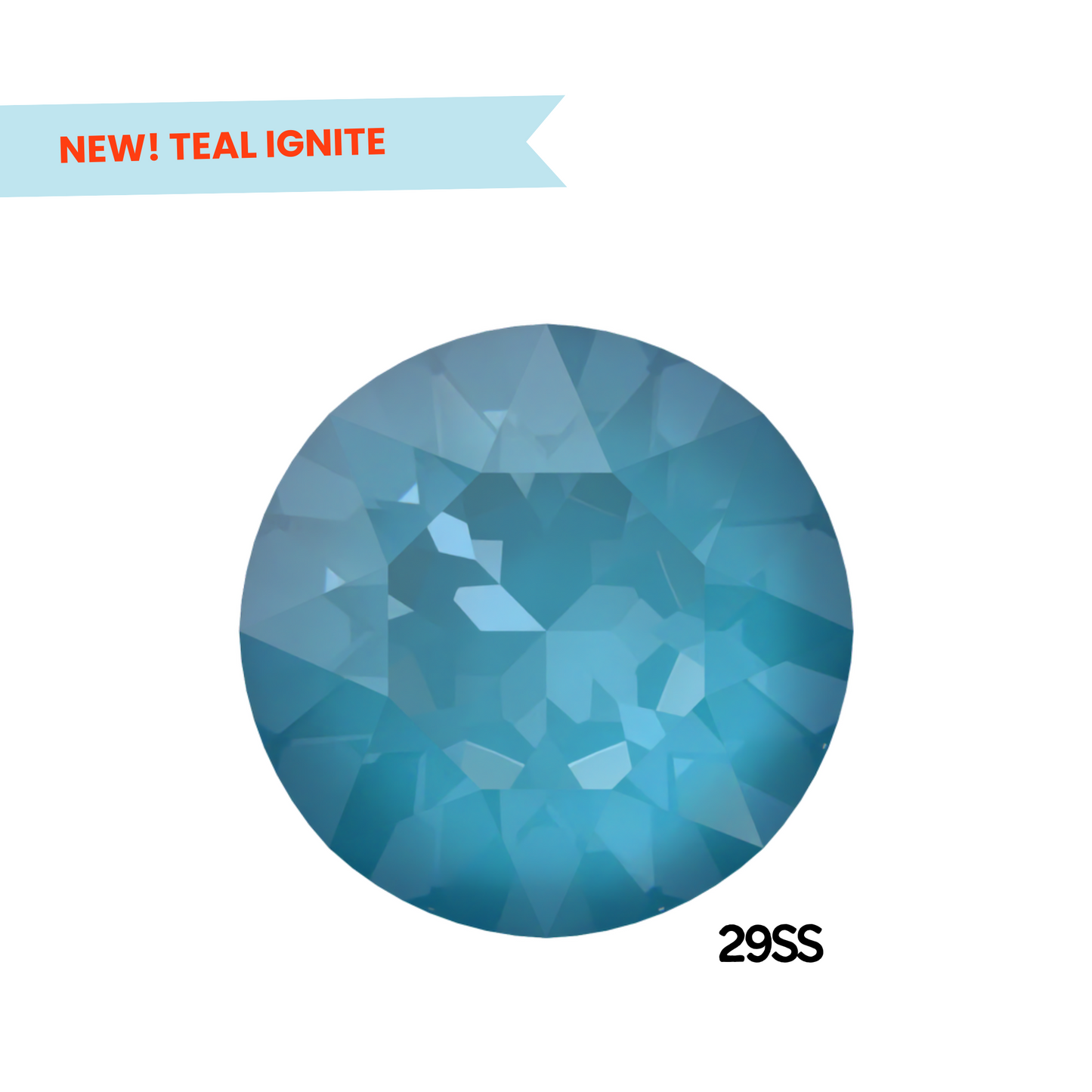 Teal Ignite 1088 Chatons Barton Crystal, 29SS