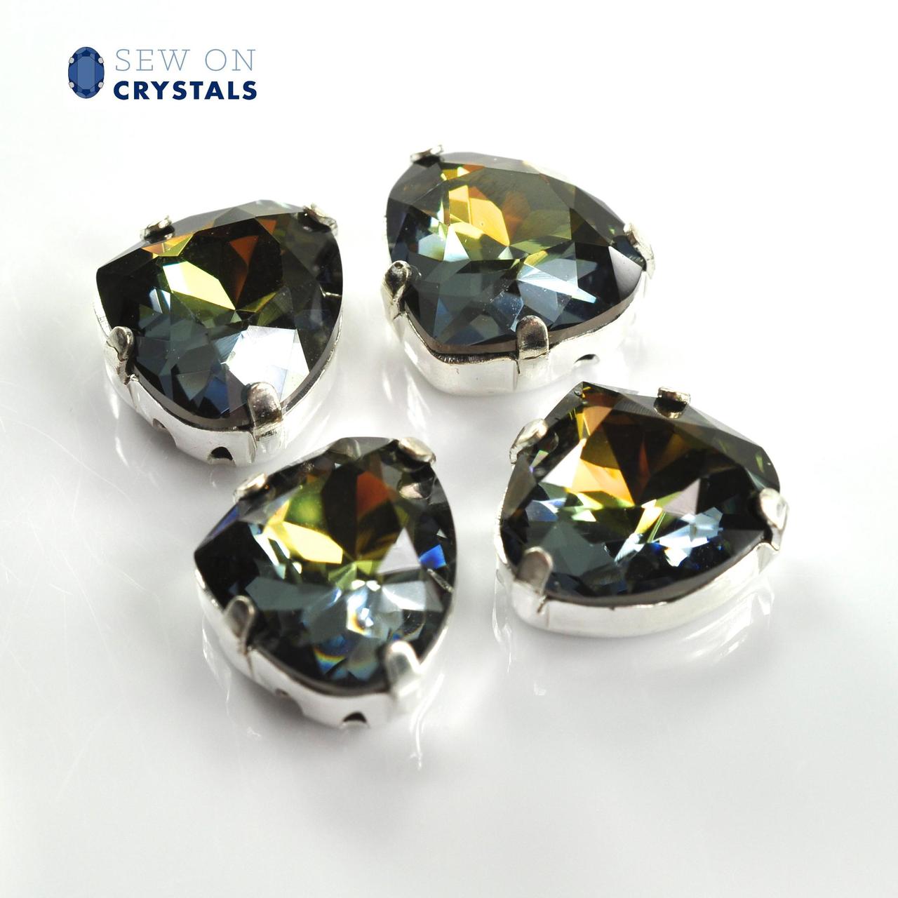 Tabac 11x10mm Pear Sew On Crystals - 4 Pieces