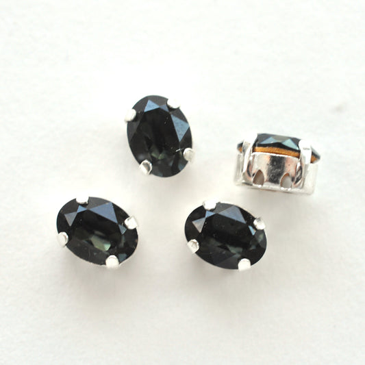 Morion 8x6mm Sew On Set Ovals - 4 Pieces