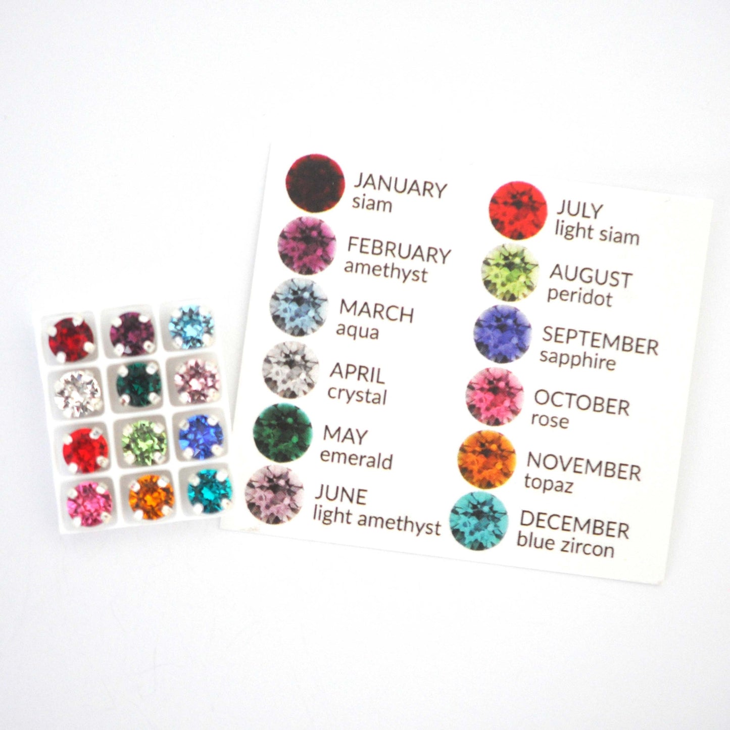 Birthstone Collection Sew On Set Barton Crystal Chaton Montees 6mm, 29ss