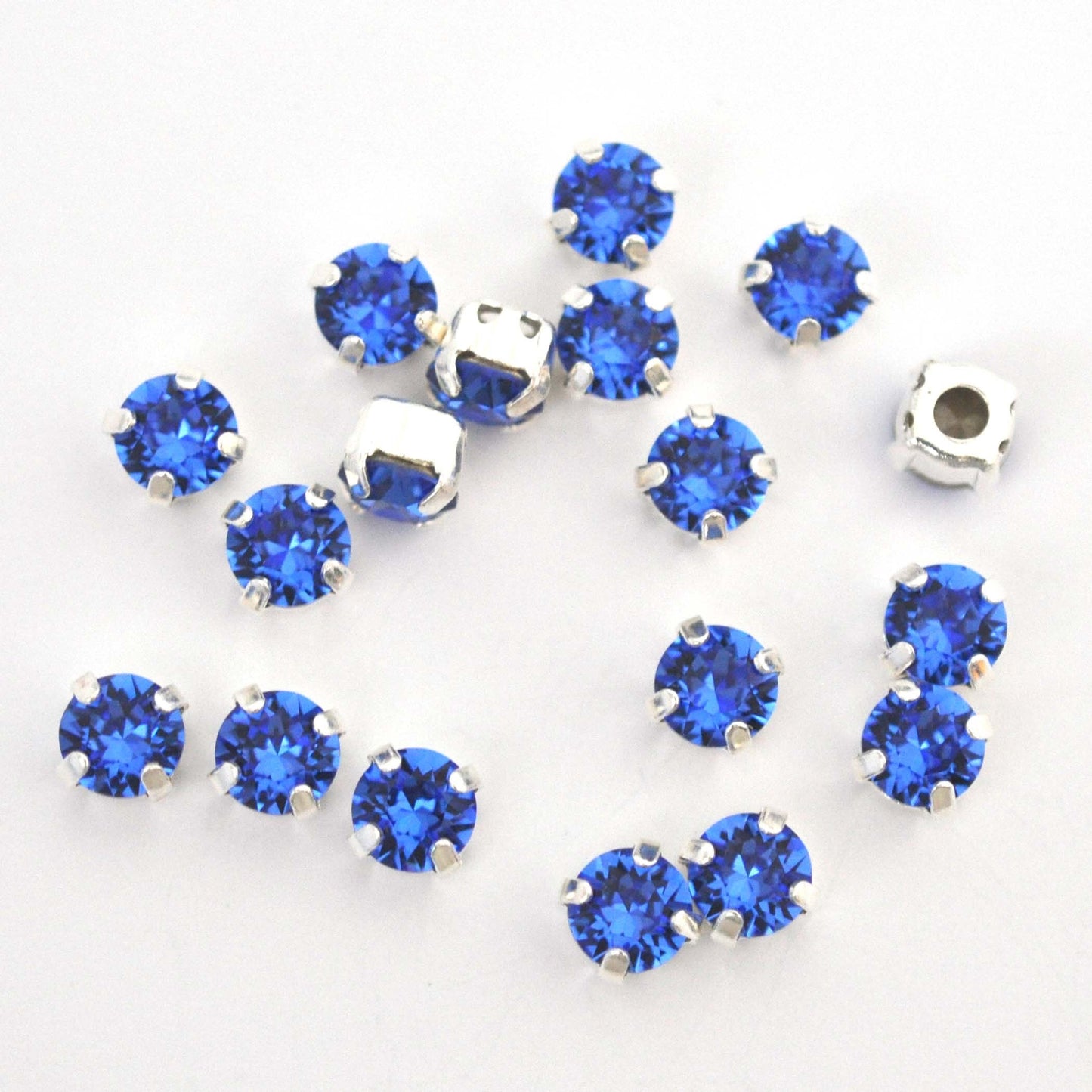 Sapphire Sew On Set Barton Crystal Chaton Montees 6mm, 29ss