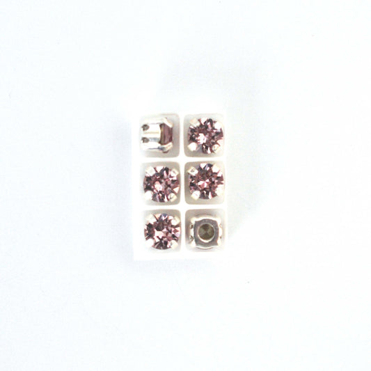 Light Amethyst Sew On Set Barton Crystal Chaton Montees 6mm, 29ss