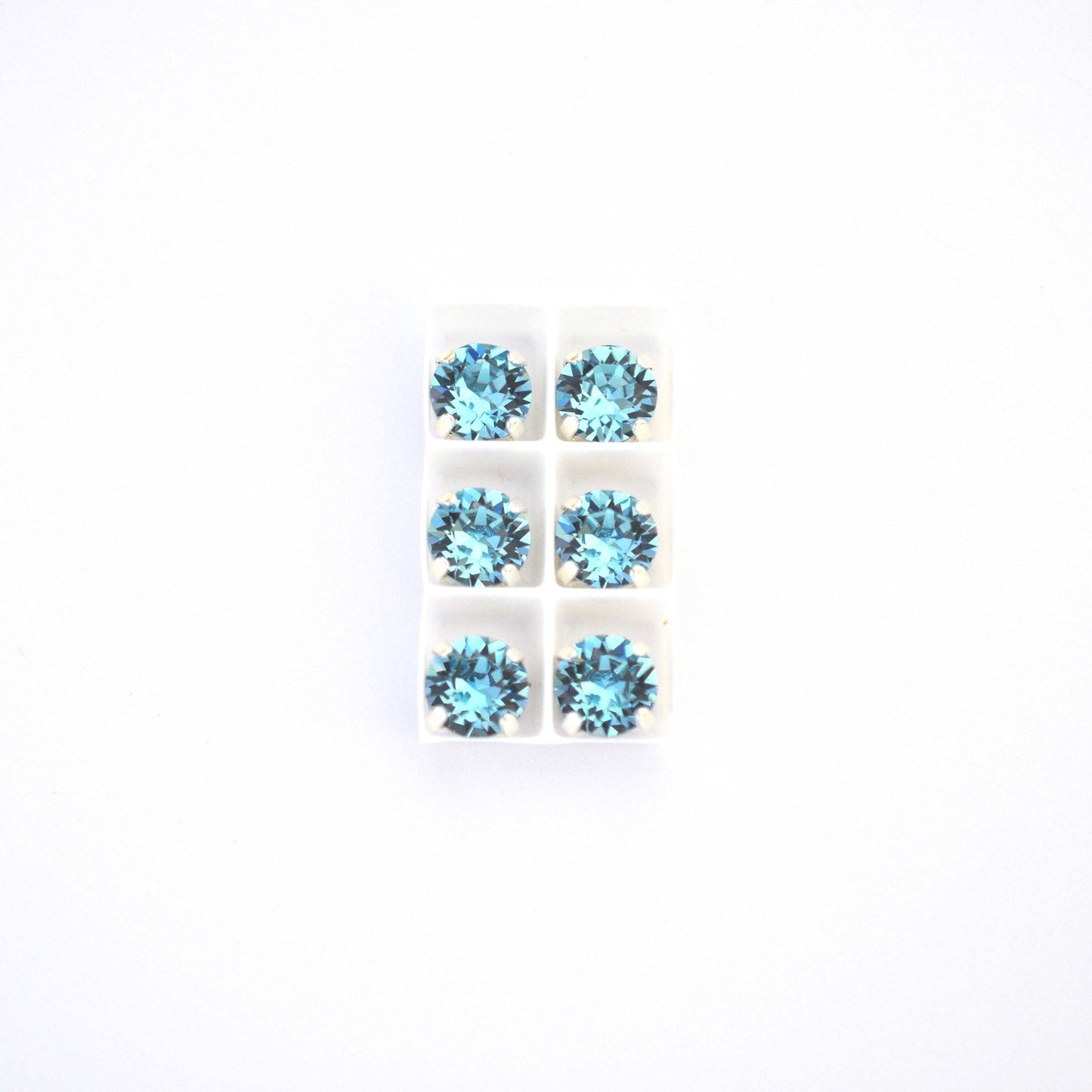 Aquamarine Sew On Set Barton Crystal Chaton Montees 8mm, 39ss