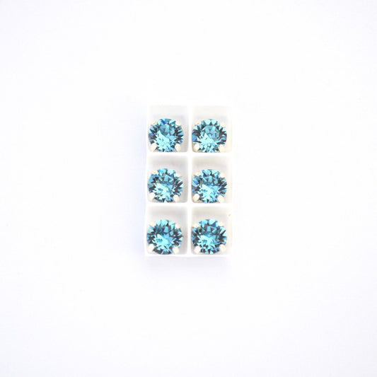 Aquamarine Sew On Set Barton Crystal Chaton Montees 8mm, 39ss