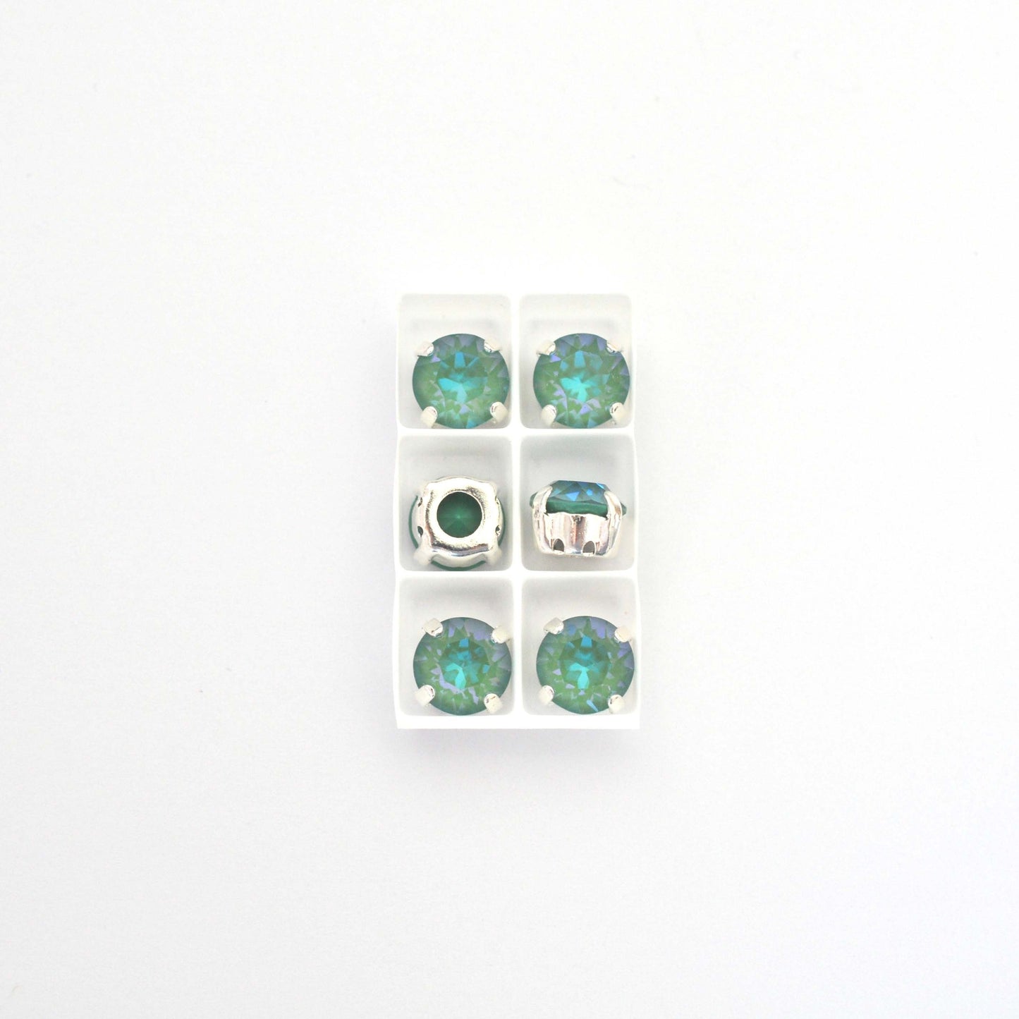 Silky Sage Delite Sew On Set Barton Crystal Chaton Montees 8mm, 39ss