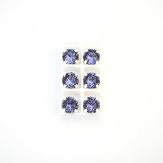 Tanzanite Sew On Set Barton Crystal Chaton Montees 8mm, 39ss