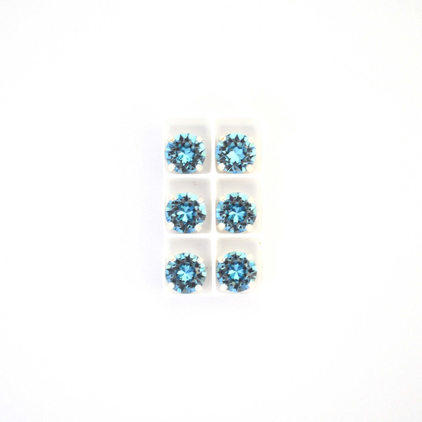 Aquamarine Sew On Set Barton Crystal Chaton Montees 8mm, 39ss