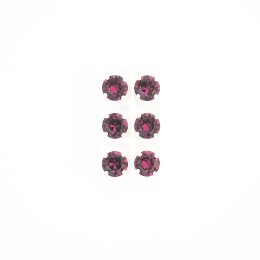 Amethyst Sew On Set Barton Crystal Chaton Montees 8mm, 39ss