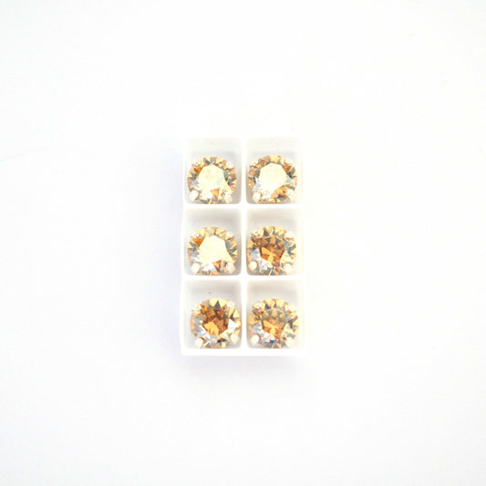 Golden Shadow Sew On Set Barton Crystal Chaton Montees 8mm, 39ss