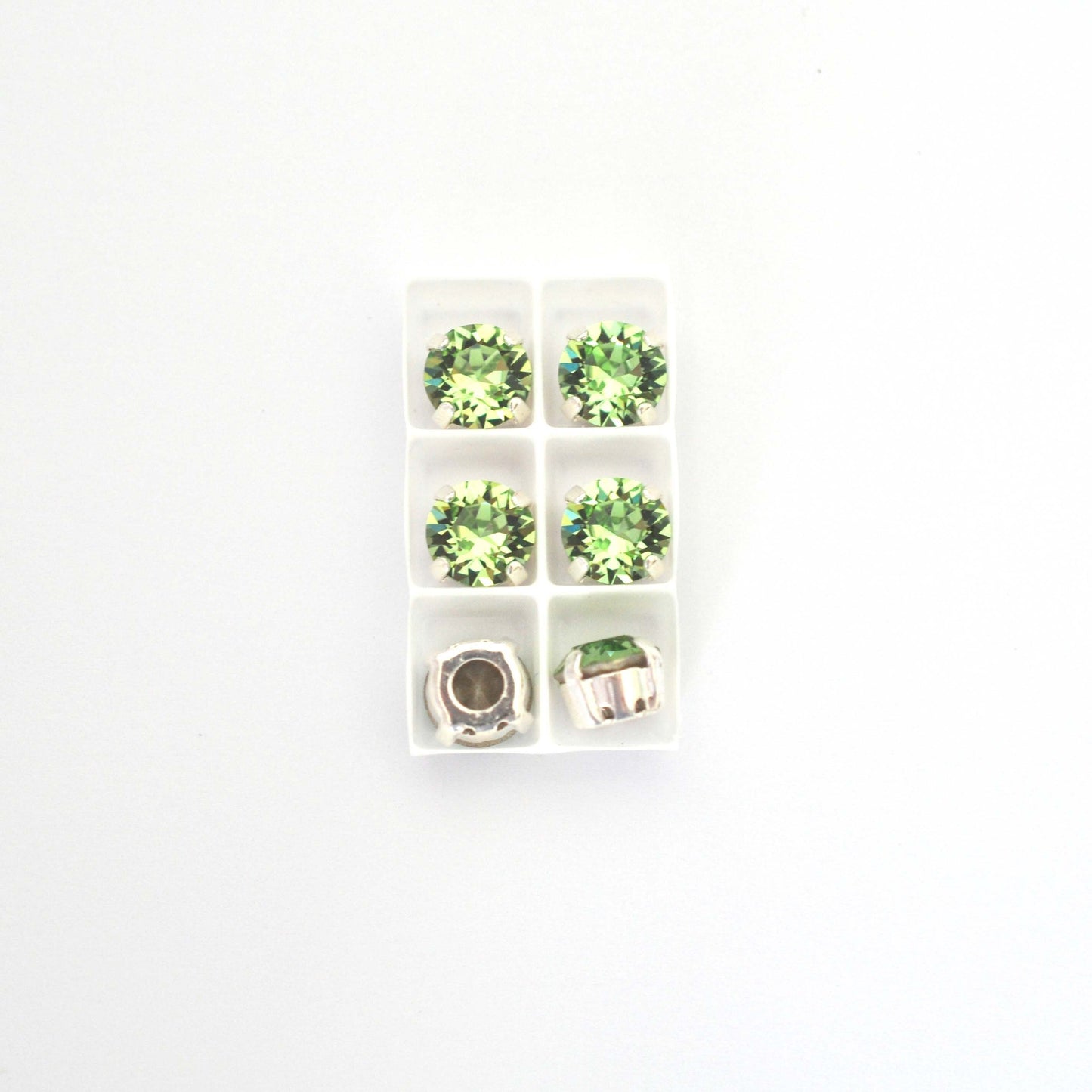 Peridot Sew On Set Barton Crystal Chaton Montees 8mm, 39ss