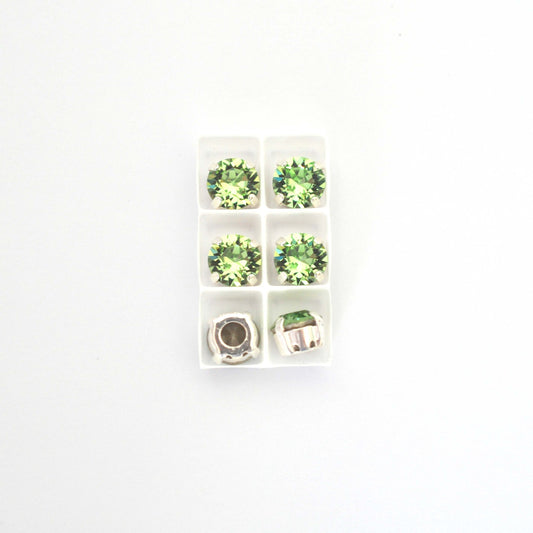Peridot Sew On Set Barton Crystal Chaton Montees 8mm, 39ss