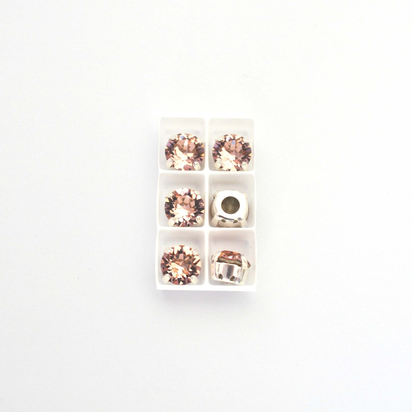 Vintage Rose Sew On Set Barton Crystal Chaton Montees 8mm, 39ss