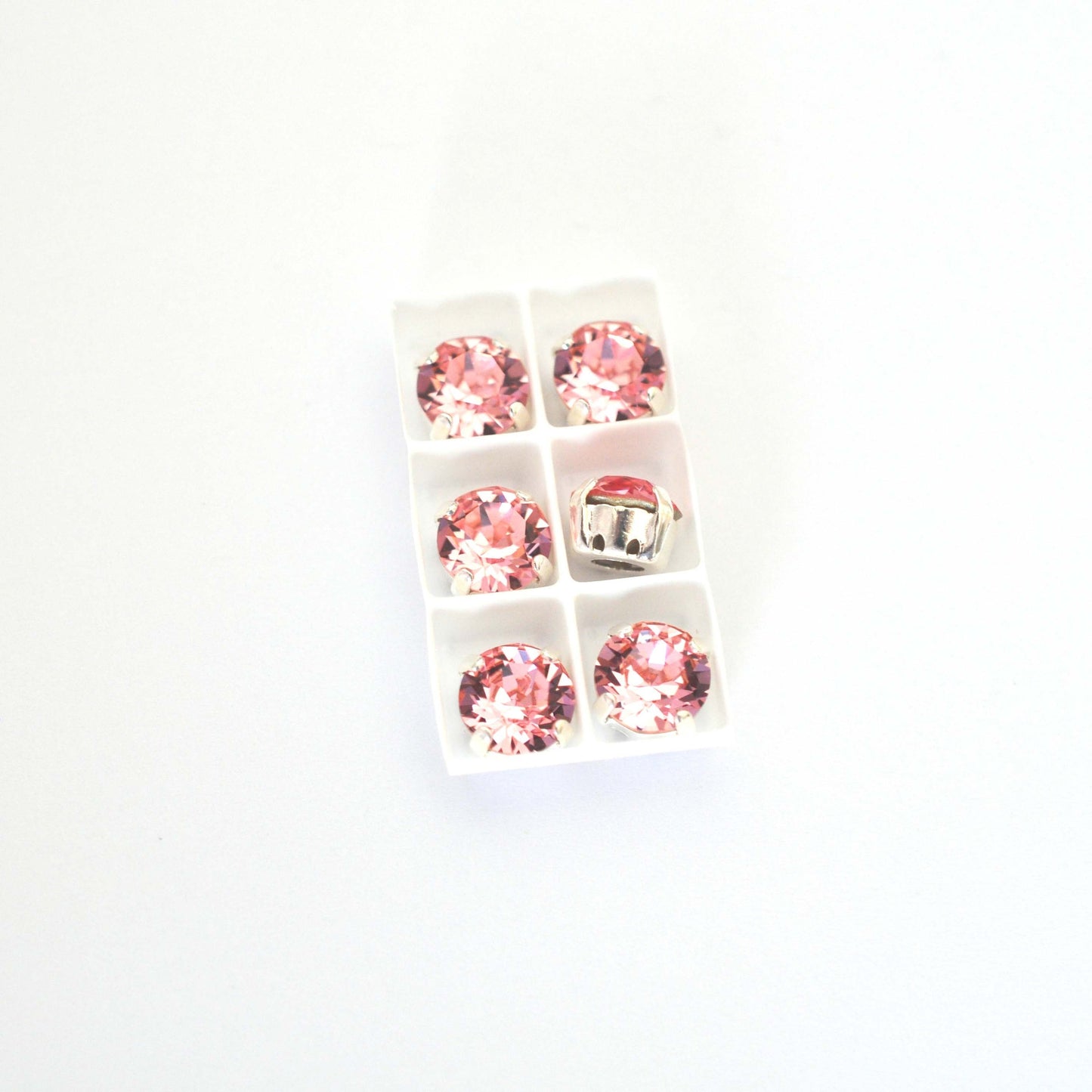 Light Rose Sew On Set Barton Crystal Chaton Montees 8mm, 39ss