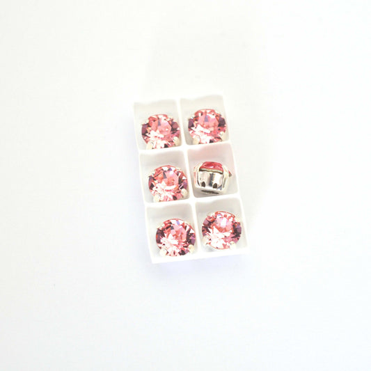 Light Rose Sew On Set Barton Crystal Chaton Montees 8mm, 39ss