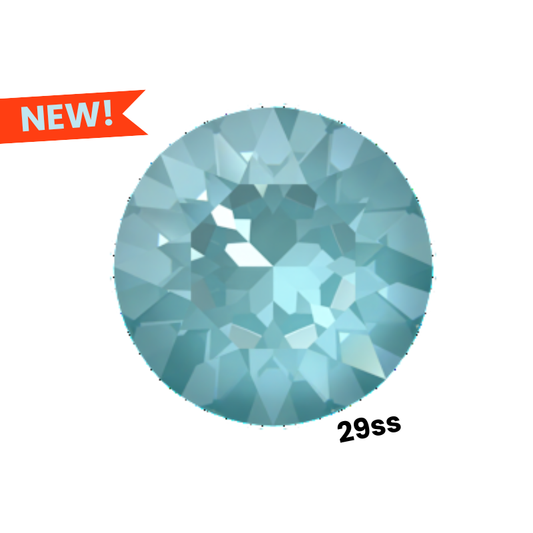 Paradise Blue Lux 1088 Chatons Barton Crystal, 29SS