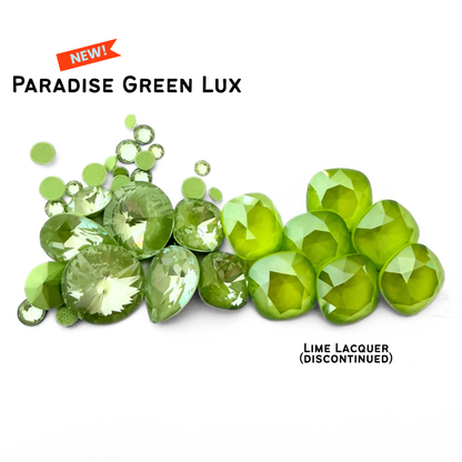 Paradise Green Lux 1088 Chatons Barton Crystal, 39SS