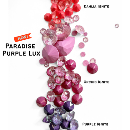 Paradise Purple Lux 1088 Chatons Barton Crystal, 29SS