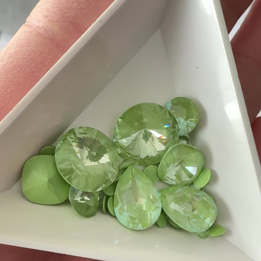 Paradise Green Lux 1088 Chatons Barton Crystal, 39SS