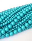 Iridescent Dark Turquoise 5810 Barton Crystal Round Pearl Beads 4mm