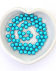 Iridescent Dark Turquoise 5810 Barton Crystal Round Pearl Beads 5mm