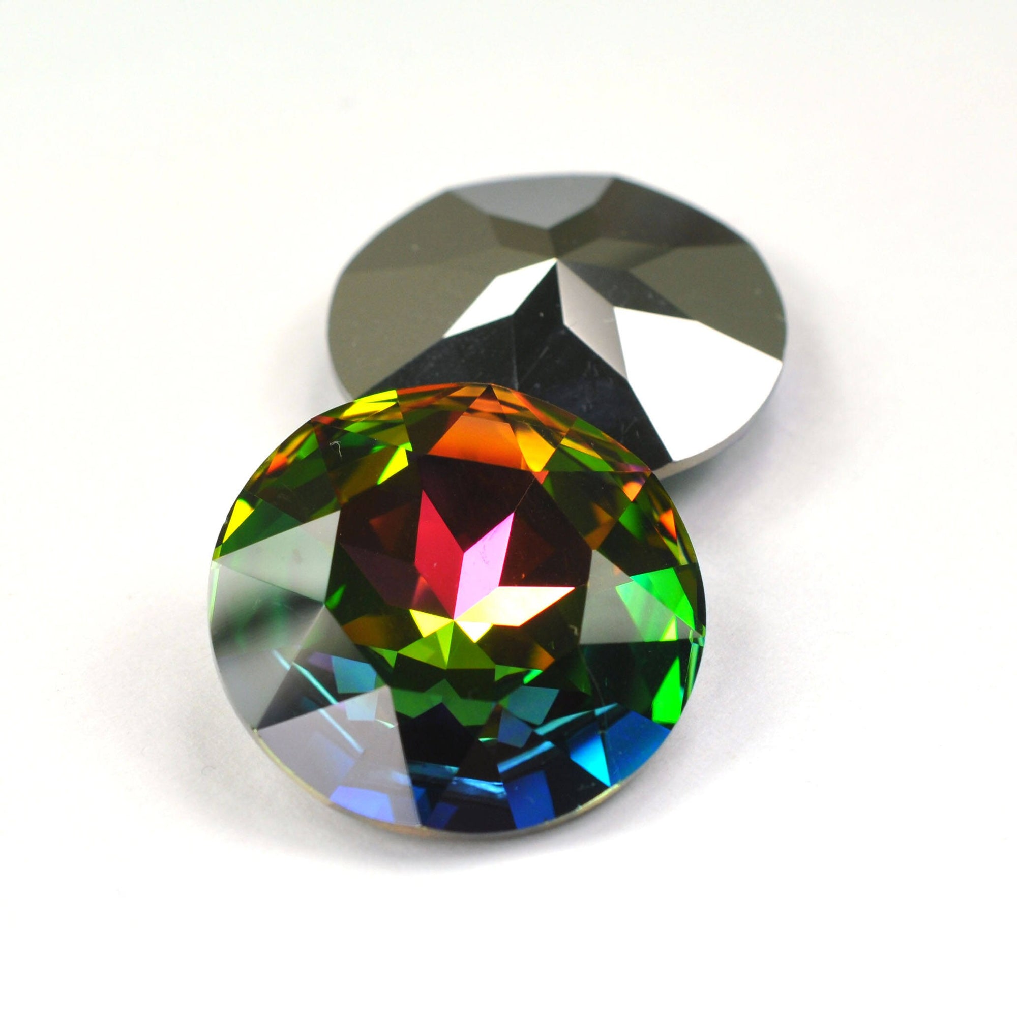 Vitrail Medium Round Fancy Stone 1201 Barton Crystal 27mm, 1 Crystal