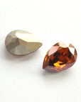 Crystal Copper Pear Shape 4320 Barton Crystal 18x13mm, 1 Piece