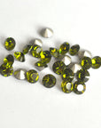 Olivine 1028 Pointed Back Chaton Barton Crystal 29ss, 6mm