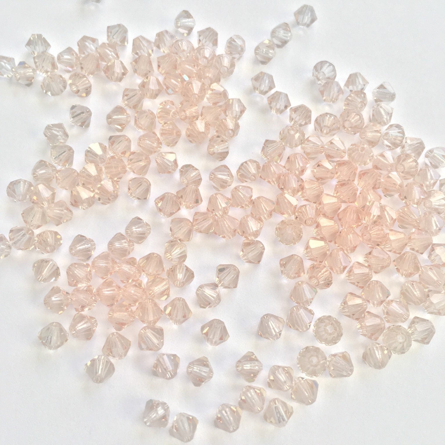 Cantaloupe Bicone Beads 5301 Barton Crystal 4mm