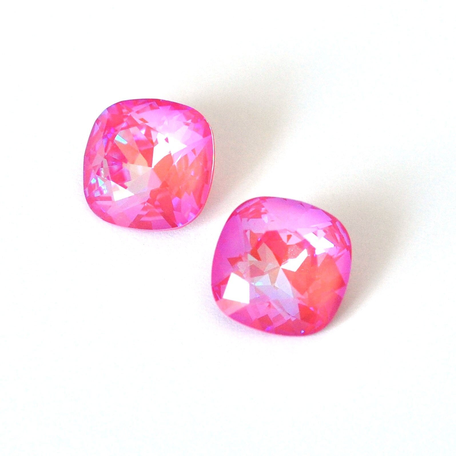 Lotus Pink Delite 4470 Cushion Cut Barton Crystal 12mm