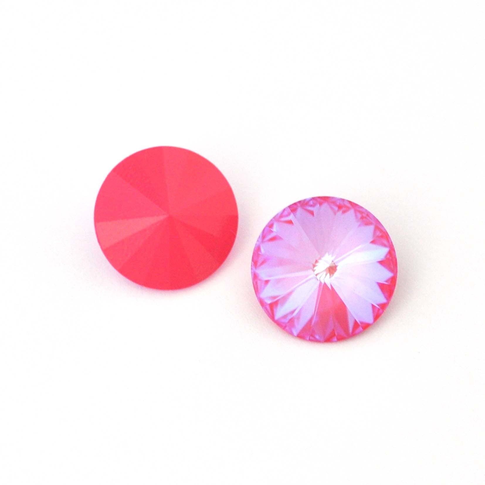 Lotus Pink Delite 1122 Rivoli Barton Crystal 14mm