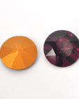 Amethyst Round Fancy Stone 1201 Barton Crystal 27mm, 1 Crystal