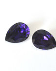 Purple Velvet Pear Shape 4320 Barton Crystal 18x13mm