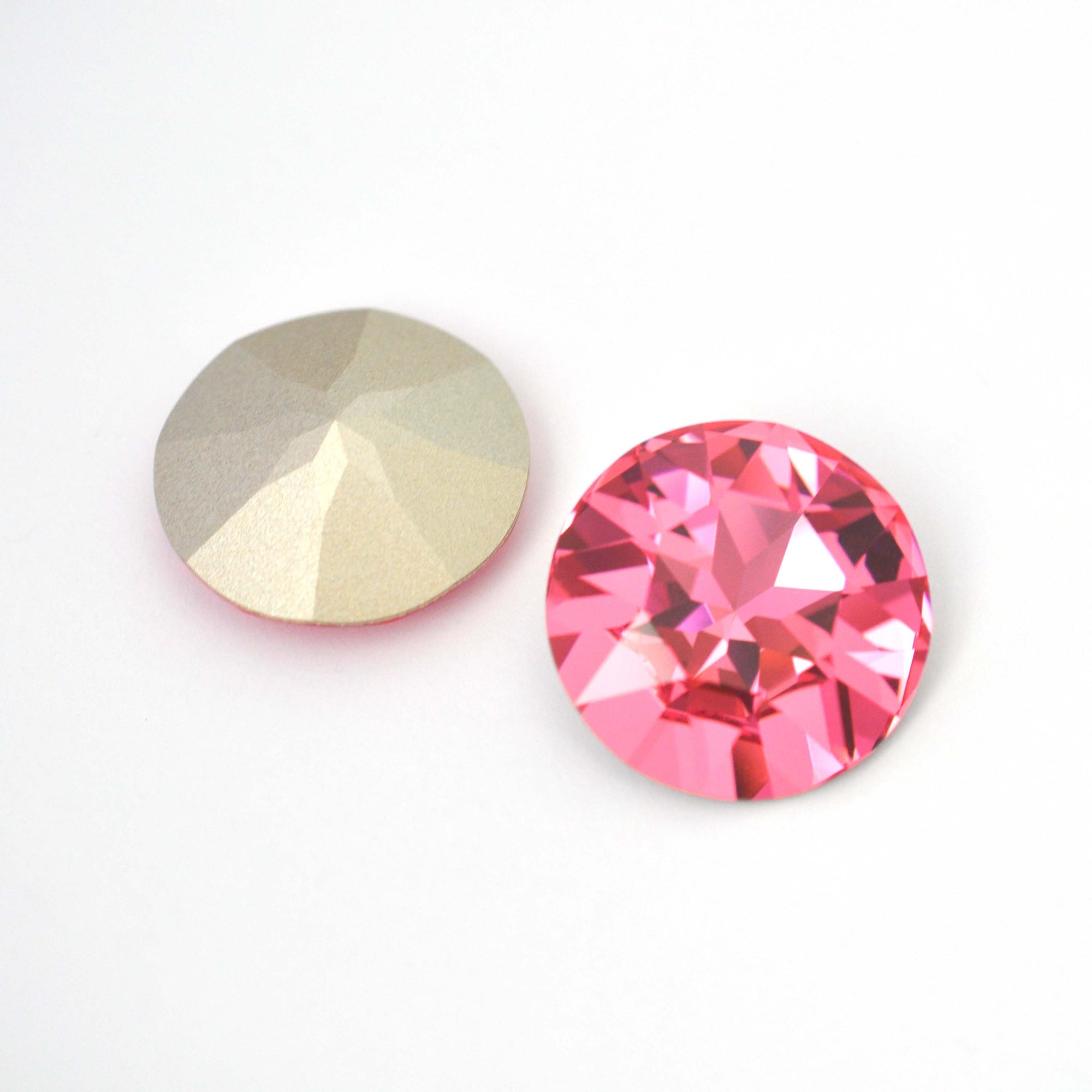 Rose Round Fancy Stone 1201 Barton Crystal 27mm, 1 Crystal