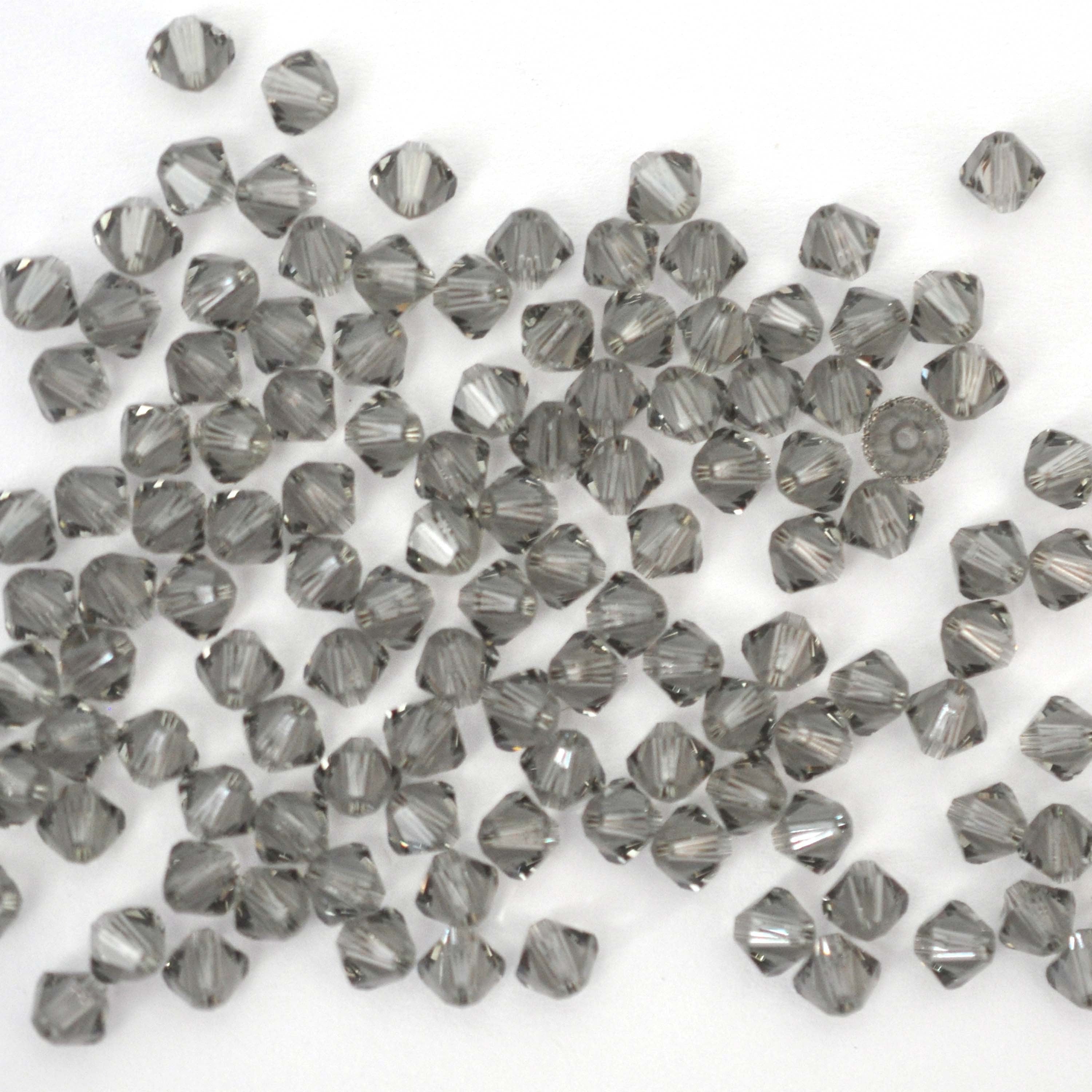 Black Diamond Bicone Beads 5328 Barton Crystal 6mm
