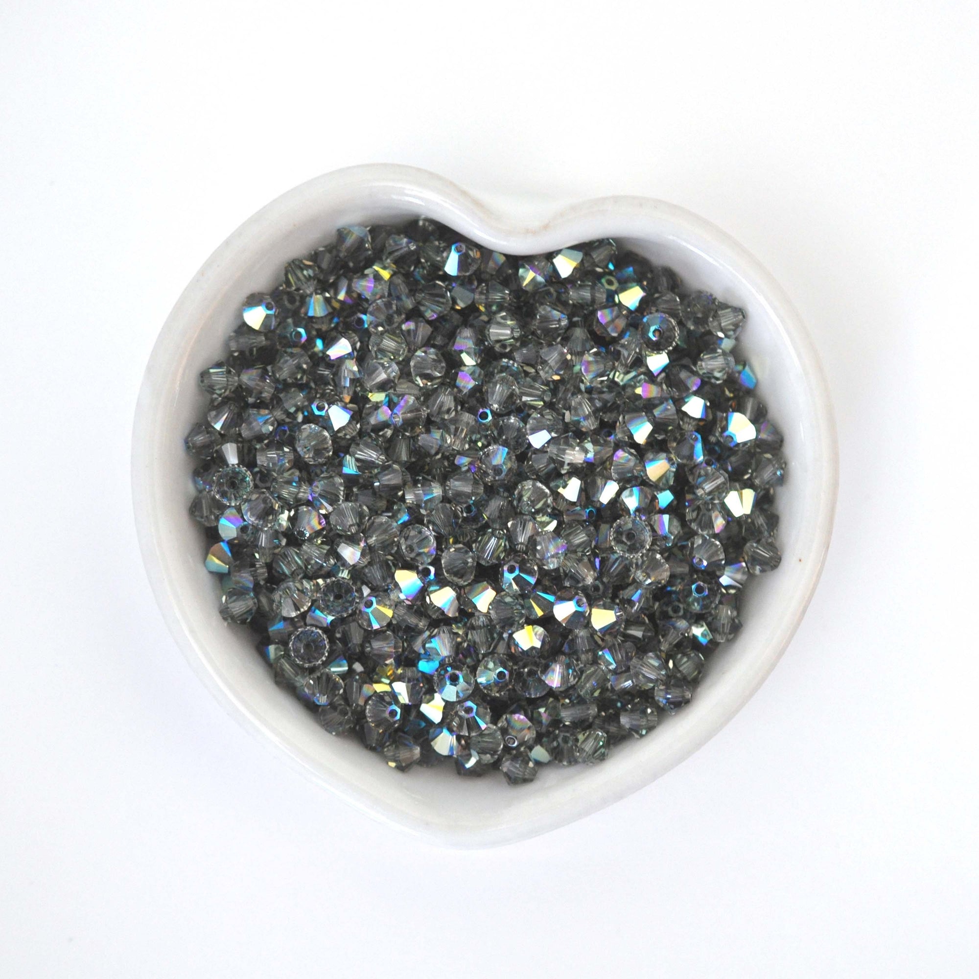 Black Diamond AB Bicone Beads 5328 Barton Crystal 4mm