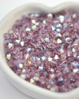 Light Amethyst AB Bicone Beads 5328 Barton Crystal 4mm
