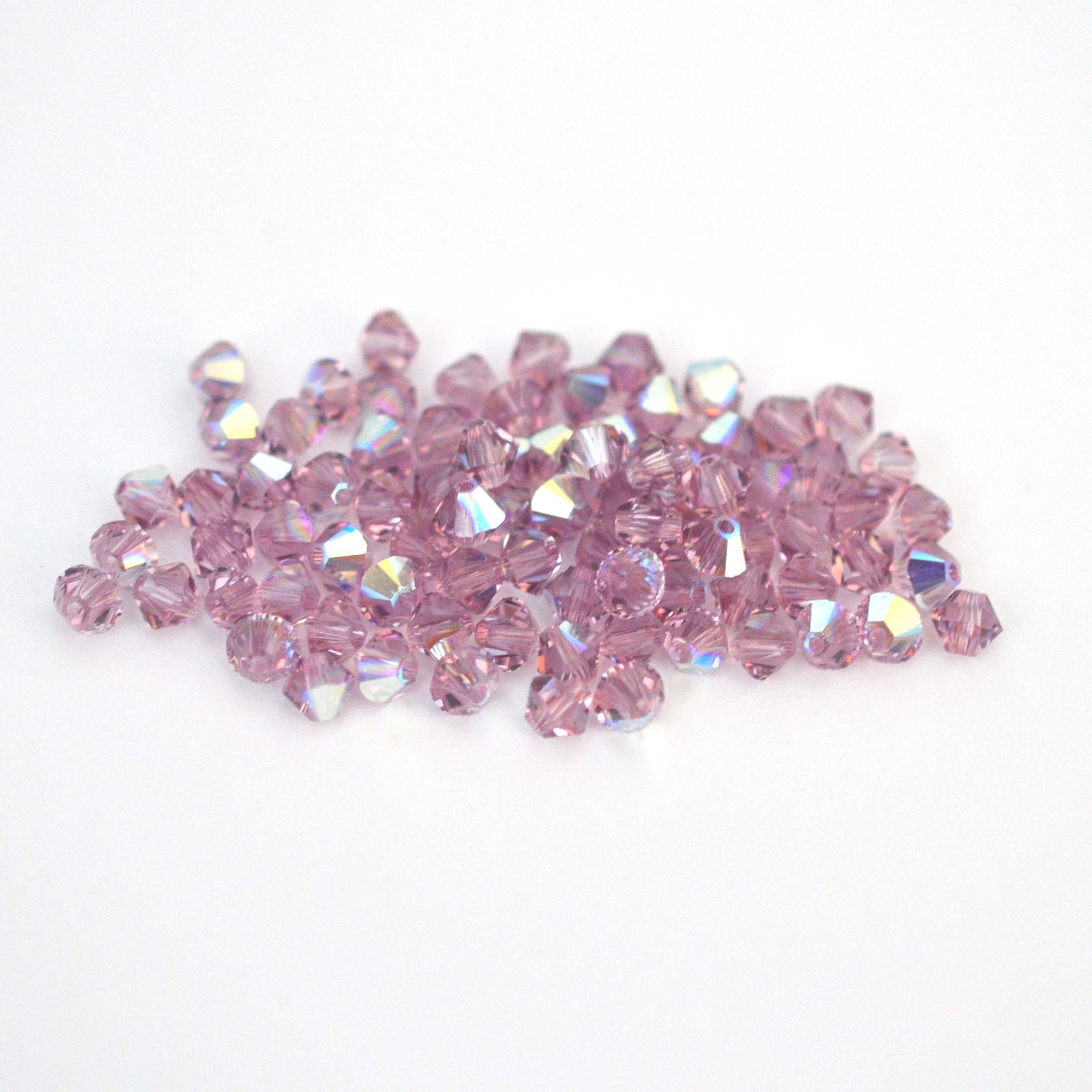 Light Amethyst AB Bicone Beads 5328 Barton Crystal 6mm