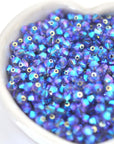 Tanzanite AB2X Bicone Beads 5328 Barton Crystal 4mm