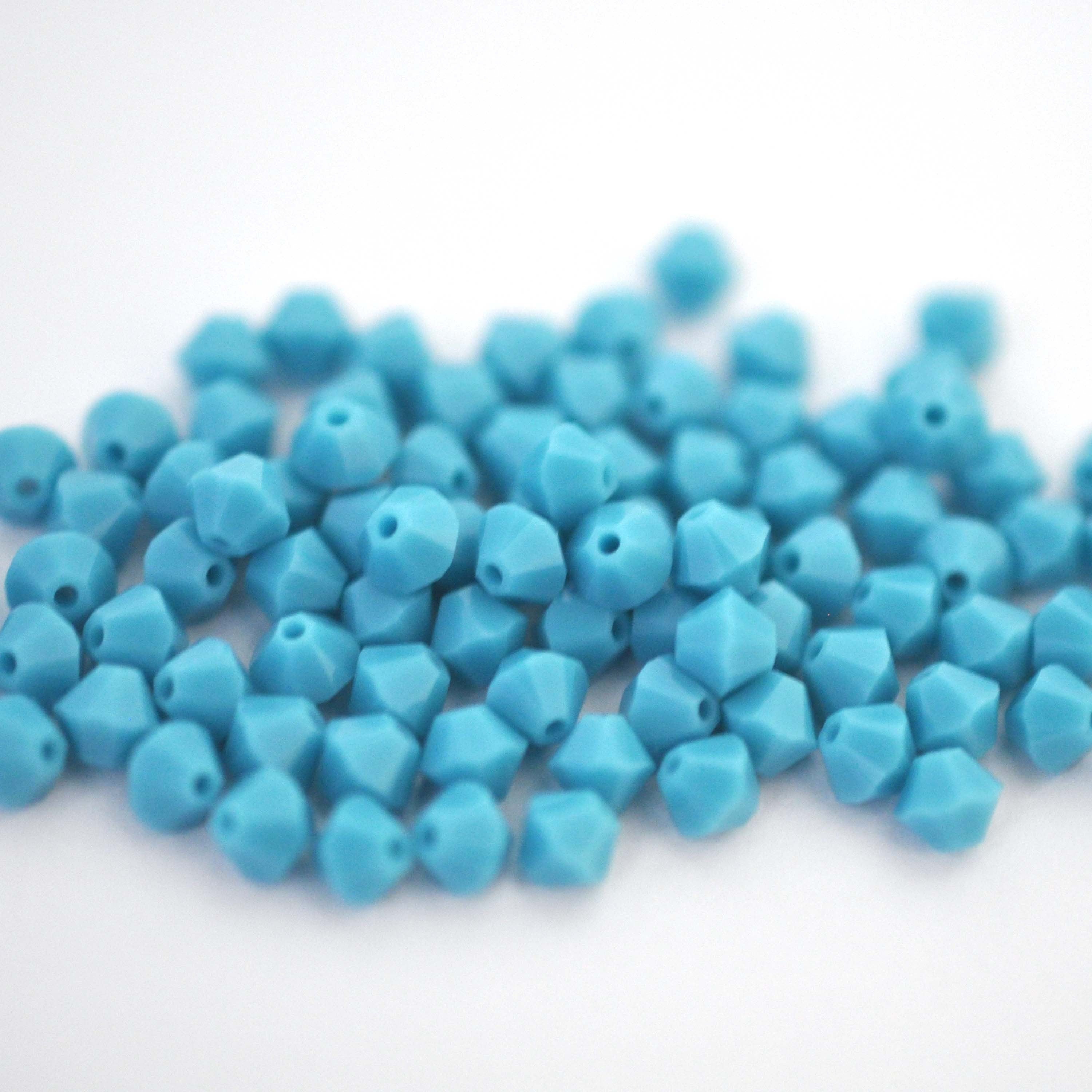 Turquoise Bicone Beads 5328 Barton Crystal 6mm