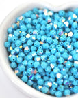 Turquoise AB Bicone Beads 5328 Barton Crystal 4mm