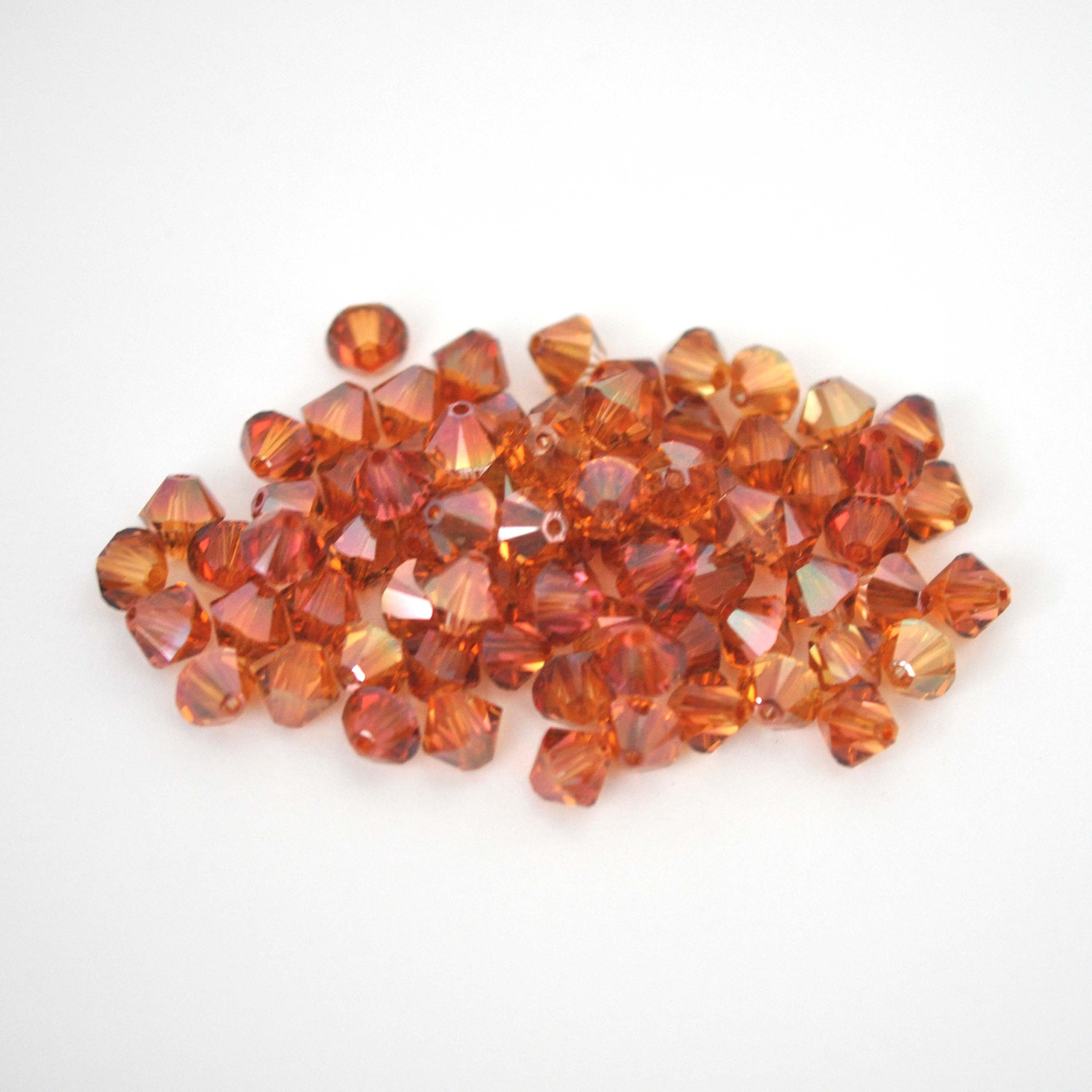 Crystal Copper Bicone Beads 5328 Barton Crystal 6mm