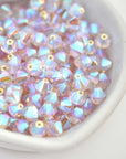 Light Amethyst AB2X Bicone Beads 5328 Barton Crystal  6mm