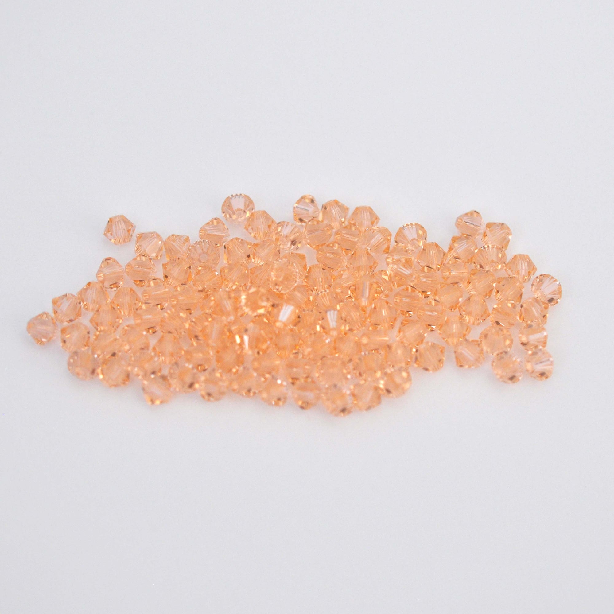 Light Peach Bicone Beads 5328 Barton Crystal 4mm