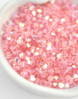 Light Rose AB Bicone Beads 5328 Barton Crystal 4mm