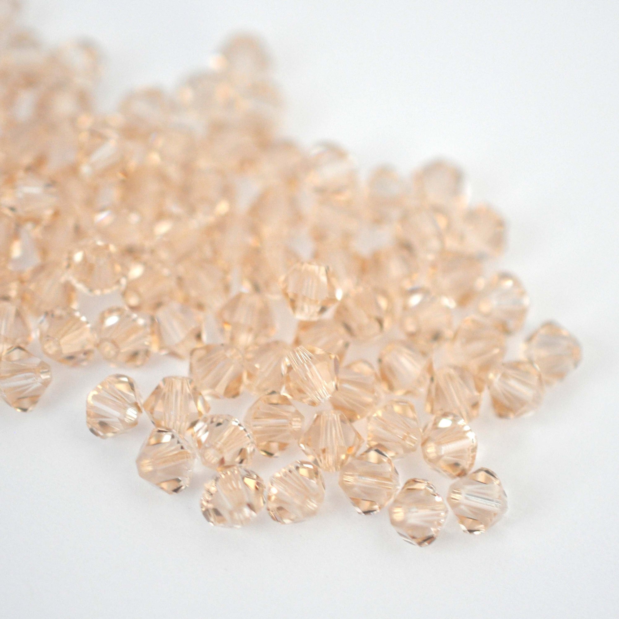 Light Silk Bicone Beads 5328 Barton Crystal 4mm