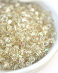 Iridescent Green Bicone Beads 5328 Barton Crystal 4mm