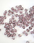 Light Amethyst Satin Bicone Beads 5328 Barton Crystal 4mm
