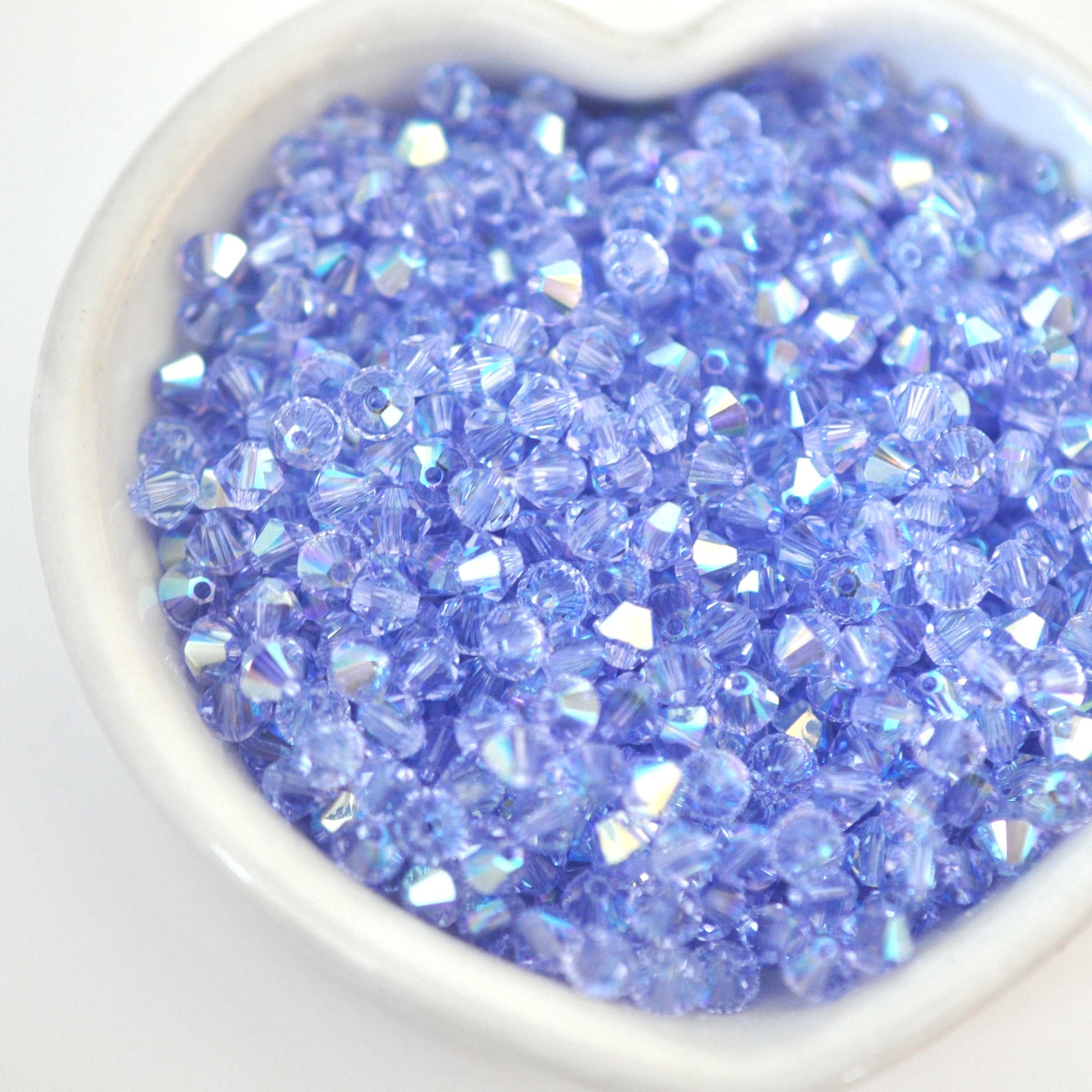 Provence Lavender AB Bicone Beads 5328 Barton Crystal 4mm