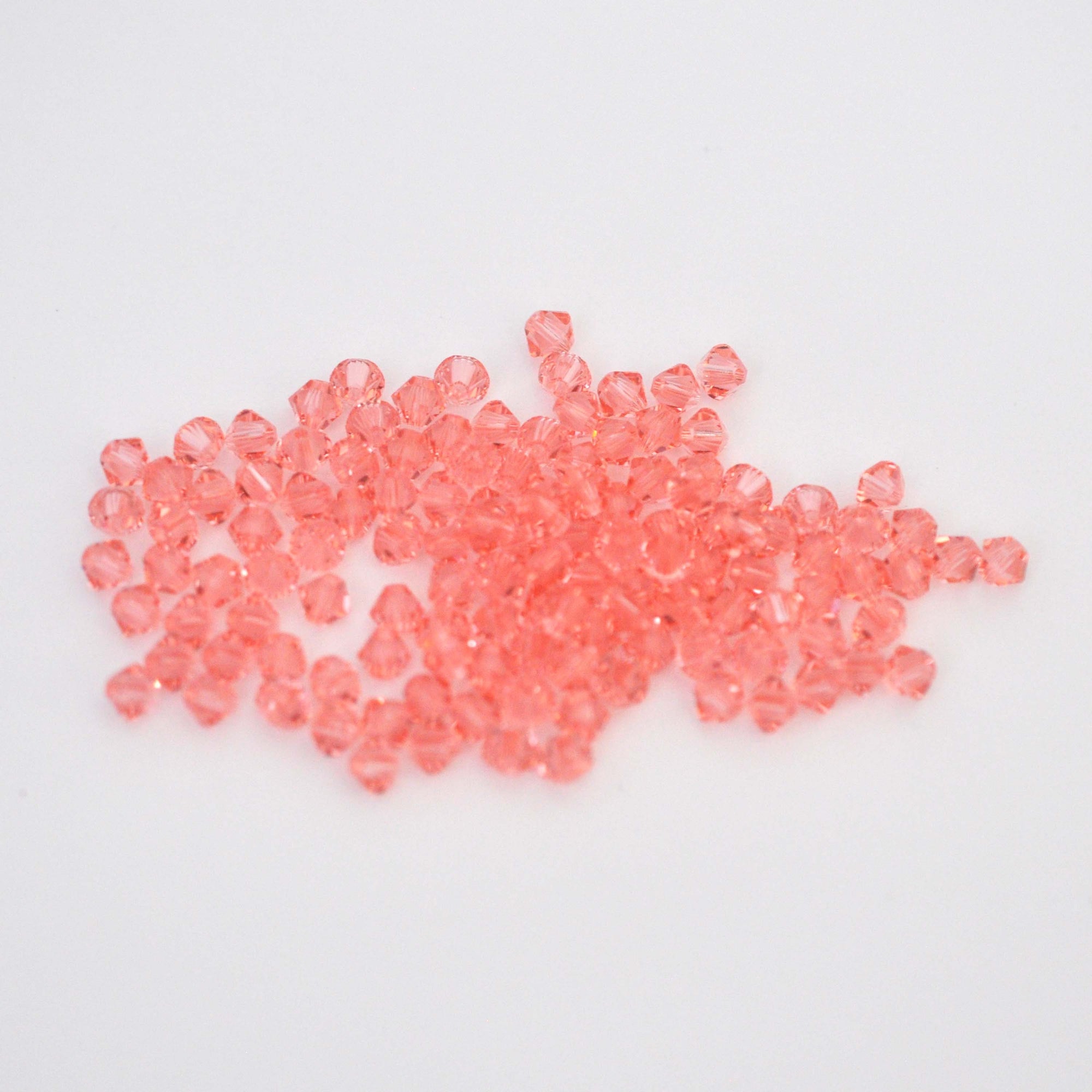 Rose Peach Bicone Beads 5328 Barton Crystal 4mm