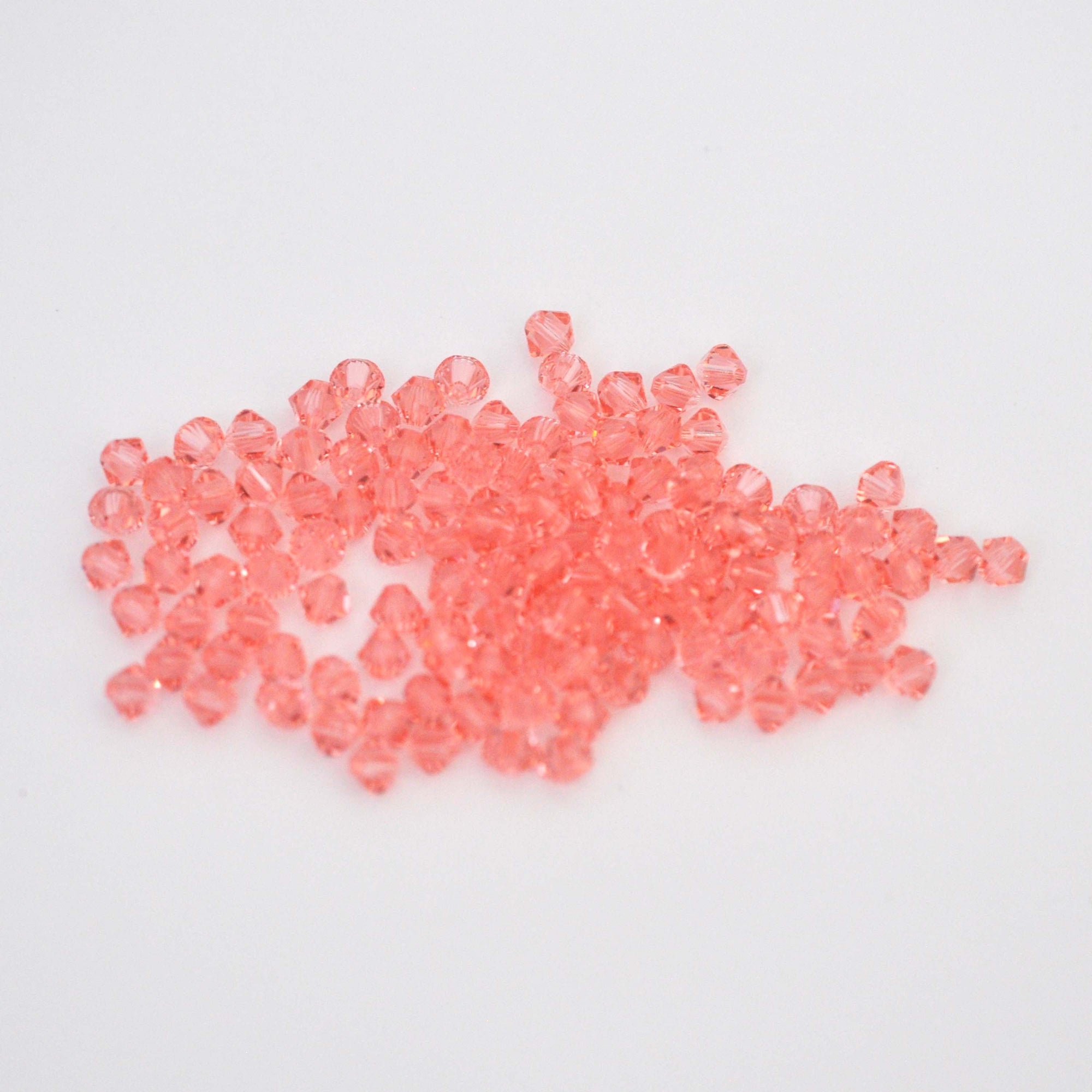 Rose Peach Bicone Beads 5328 Barton Crystal 6mm